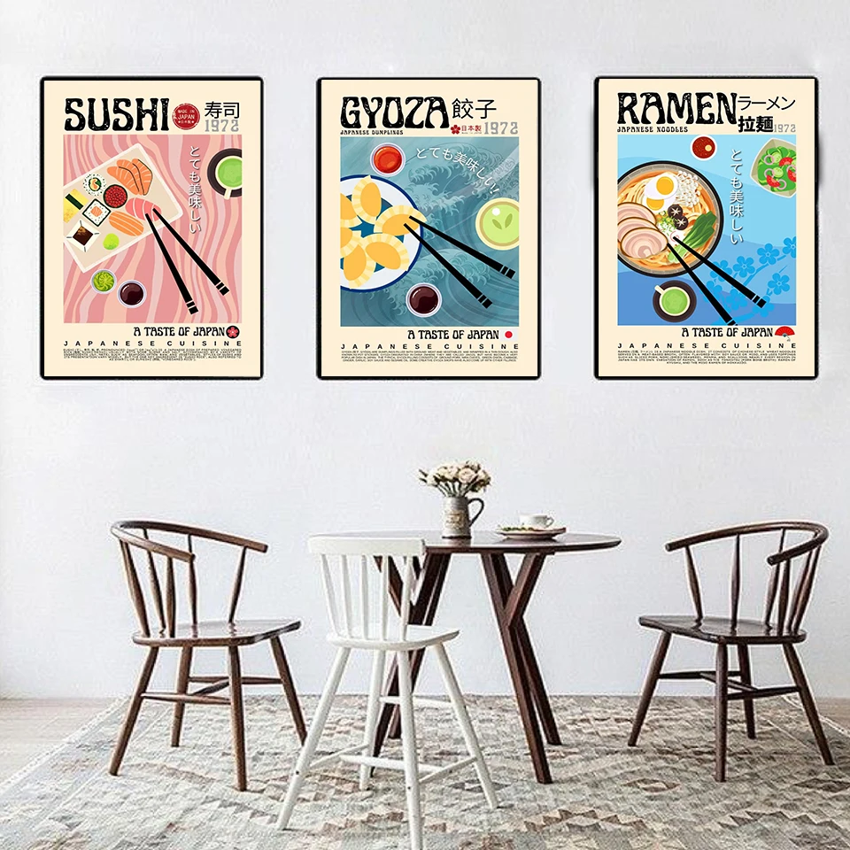 Home Cooking Japanese Food - Stampa su Tela Artistica Moderna per