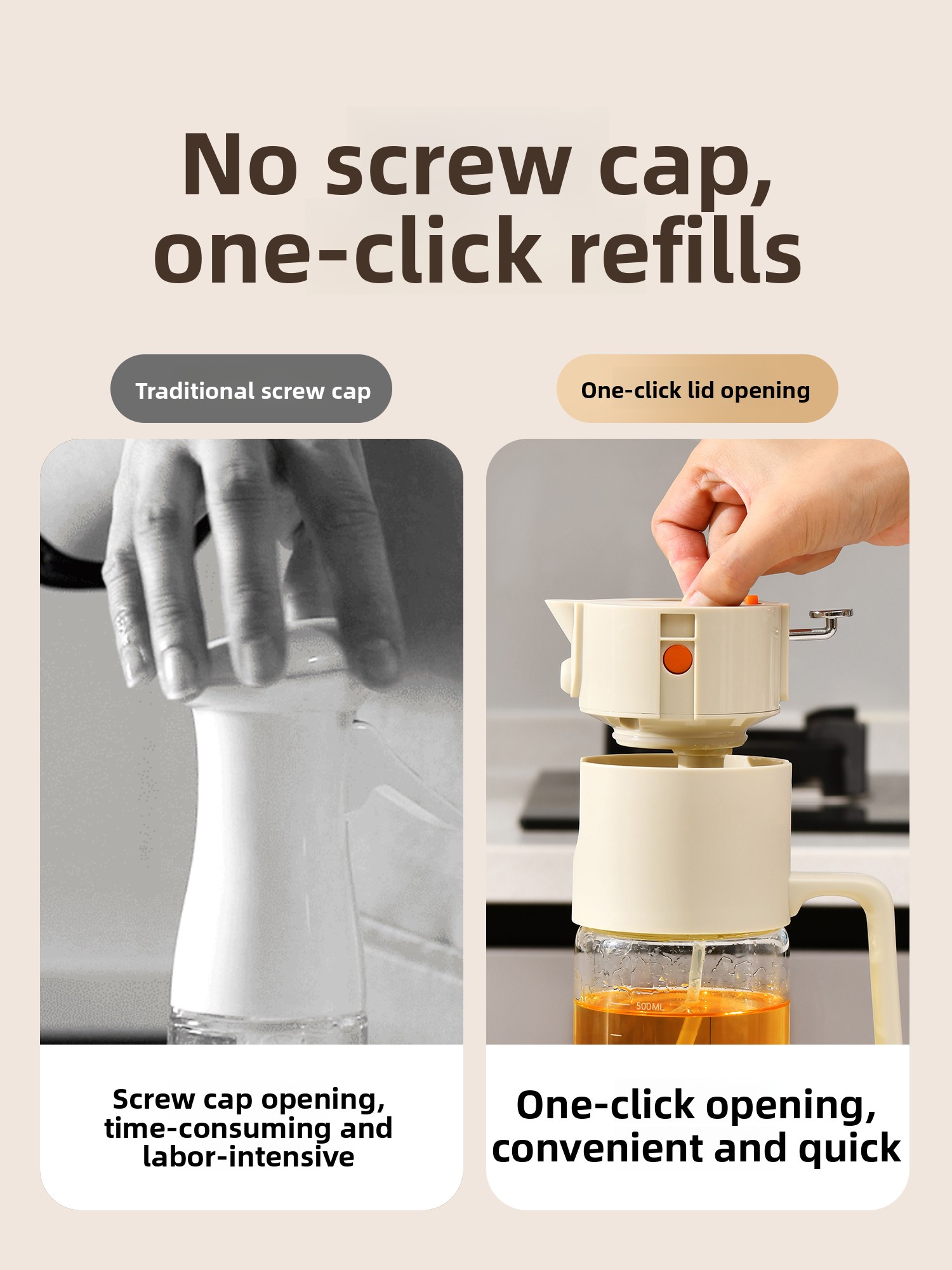 Bottiglia per olio in vetro pe - Home Cooking Japanese Food recensione e prezzo